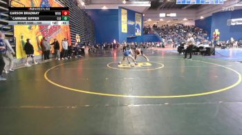 120 lbs Cons. Round 1 - Carmine Sipper, Caldwell vs Carson Bradway, Woodstown