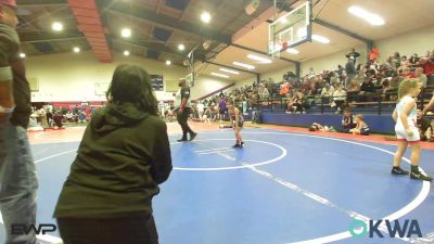 55 lbs Rr Rnd 1 - Laylen Parish, Wagoner Takedown Club vs Baylor Smith, Collinsville Cardinal Youth Wrestling