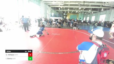 120 lbs Consi Of 16 #2 - Cruz Vallejos, Dhph Immortals vs Israel Denis, Bear Wr Ac