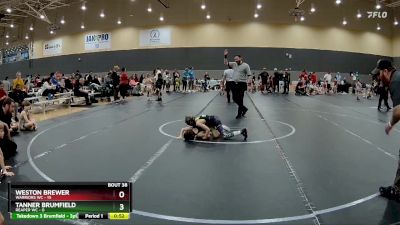 52 lbs Round 8 (10 Team) - Tanner Brumfield, Reaper WC vs Weston Brewer, Warriors WC