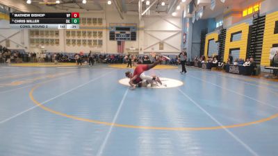 215 lbs Cons. Round 2 - Mathew Bishop, William Penn H.S. vs Chris Miller, Salesianum