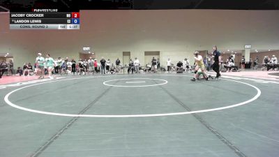 110 lbs Cons. Round 3 - Jacoby Crocker, MO vs Landon Lewis, KS