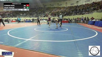 101 lbs Consi Of 32 #1 - Cordeus Wahl, Bristow vs Colby Fowler, Ada Junior High