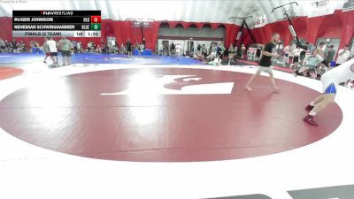 285 lbs Finals (2 Team) - Nehemiah Schwinghammer, Team Blue vs Ruger Johnson, Team Red