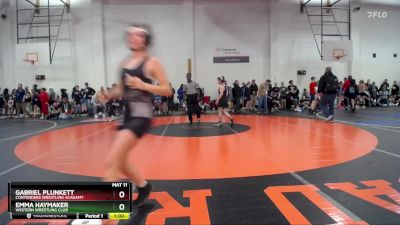 106 lbs Cons. Round 2 - Emma Haymaker, Western Wrestling Club vs Gabriel Plunkett, Contenders Wrestling Acadamy
