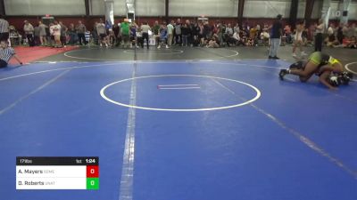 171 lbs Consi Of 8 #2 - Anthony Mayers, Somerville vs Drayun Roberts, Unattached