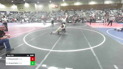 70 lbs Consi Of 8 #2 - Tucker Robasciotti, Douglas County Grapplers vs Gabriel Greenfield, Mountain Man WC