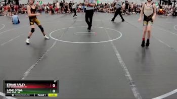 100 lbs Round 4 (8 Team) - Lane Gowl, Ohio Gold vs Ethan Raley, Mat Warriors Red