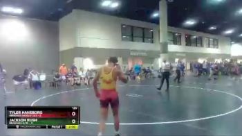 120 lbs Round 1 (6 Team) - Jackson Rush, Brawlers Elite vs Tyler Haneborg, Nebraska Hangin` 10`s
