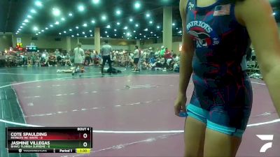 110 lbs Round 2 (4 Team) - Jasmine Villegas, BHWC/ Florida Supreme vs Cote Spaulding, Patriots WC White