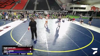 94 lbs Cross Bracket (8 Team) - Fury Mata`afa, Hawaii vs Max Larwin, Oregon