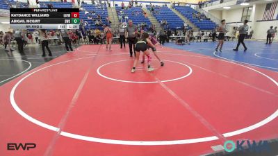 115 lbs Rr Rnd 5 - Kaydance Williams, Locust Grove Youth Wrestling vs Abigail McGirt, Salina Wrestling Club