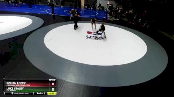 100 lbs Cons. Round 2 - Roman Lopez, Coalinga Wrestling Club vs Luke Staley, California