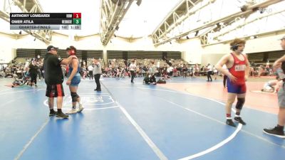 162-H lbs Quarterfinal - Anthony Lombardi, Rhode Rage Wrestling vs Omer Atila, RedNose Wrestling School