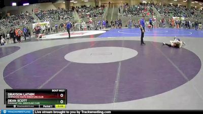 83 lbs Champ. Round 1 - Dean Scott, Pleasant Hill Wrestling Club vs Drayson Lathim, Hermiston Youth Wrestling Club