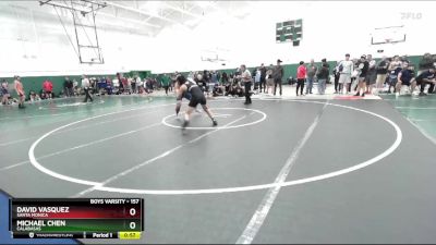 157 lbs Cons. Round 2 - Michael Chen, Calabasas vs David Vasquez, Santa Monica