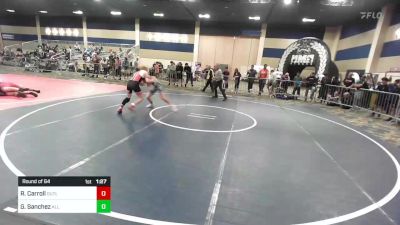 123 lbs Round Of 64 - Roman Carroll, Outlaws WC vs Gunner Sanchez, All In Wr Ac