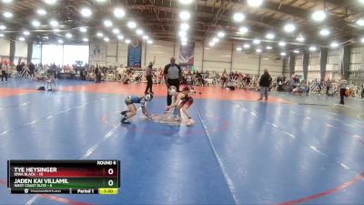 64 lbs Rd# 9- 2:15pm Saturday Final Pool - Jaden Kai Villamil, West Coast Elite vs Tye Heysinger, Iowa Black