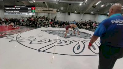 106 lbs 1st Place Match - Xzavier Gomez, Cleveland vs Elijah Van Horn, Cherokee Trail