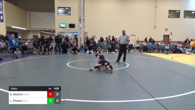 50 lbs Rr Rnd 3 - Kase Boytim, Third Monkey K-8 vs Landon Phelan, Westshore WC K-8