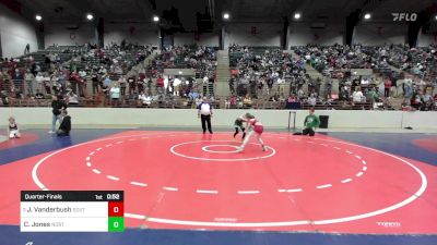 80 lbs Quarterfinal - Jeremiah Vanderbush, South Paulding Junior Spartans Wrestling Club vs Charles Jones, North Hall Jr Trojans