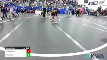 40 lbs Quarterfinal - Sebastian Ramos, Weatherford Youth Wrestling vs Zayden Lewis, Team Nomad