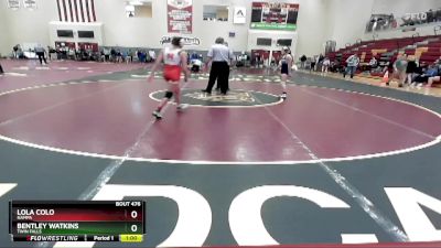 100 lbs Cons. Round 4 - Bentley Watkins, Twin Falls vs Lola Colo, Nampa