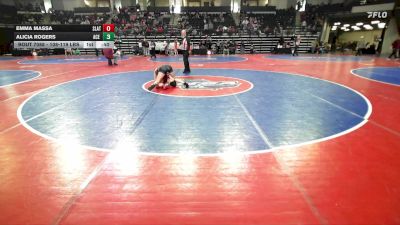 120-128 lbs Consolation - Emma Massa, Slate Wrestling Academy vs Alicia Rogers, Ace Academy
