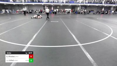 184 lbs Round Of 32 - George Rhodes, Drexel - UnAttached vs Jakob Gilfoil, Army-West Point