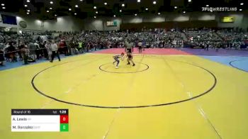 76 lbs Round Of 16 - Ashton Lewis, New Plymouth vs Mason Gonzalez, Eastern Sabers Wrestling