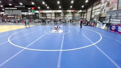 80 lbs 7th Place Match - Luke Glennon, Billings Wrestling Club vs Braylon Anderson, Siouxland Wrestling Academy