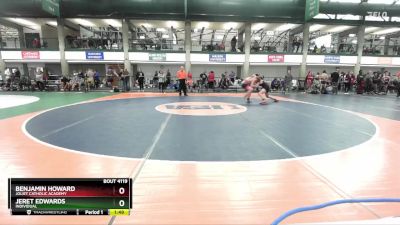 124-136 lbs Quarterfinal - Benjamin Howard, Joliet Catholic Academy vs Jeret Edwards, Individual