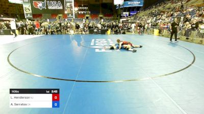 110 lbs Round Of 64 - Lily Henderson, NJ vs Alicia Serratos, CA