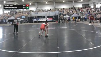 Girls 114 lbs 3rd Place Match - Jenna Ladd, Ooltewah Girls vs Gracie Voorhies, Seymour High School Girls