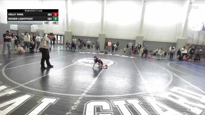 36 lbs Cons. Round 2 - Kelly King, Box Elder Stingers vs Roger Lightfoot, Charger Wrestling Club
