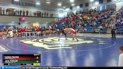 132 lbs 2nd Wrestleback (8 Team) - JACK FOWLER, Commerce Hs vs Caden Prater, Social Circle