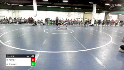 157 lbs Quarterfinal - Noah Karns, OH vs Adam Ortega, NY