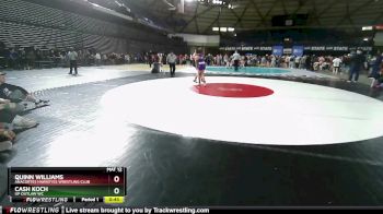 115 lbs Champ. Round 2 - Quinn Williams, Anacortes Hawkeyes Wrestling Club vs Cash Koch, UP Outlaw WC