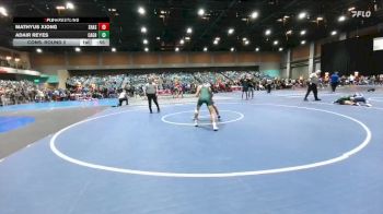 126 lbs Cons. Round 2 - Adair Reyes, Casa Grande vs Mathyus Xiong, Shasta