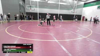 70-75+ Cons. Round 1 - Calvin Loveall, Team Central vs Colton Hogue, Terminator Wrestling Academy