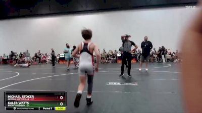 90 lbs Round 7 (8 Team) - Kaleb Watts, Bison Takedown vs Michael Stoker, Georgia United Blue