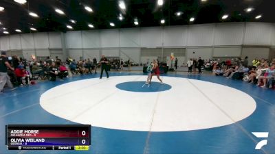 106 lbs Round 2 (6 Team) - Addie Morse, Oklahoma Red vs Olivia Weiland, Georgia