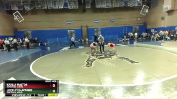 100lbs Quarterfinal - Kaylia Maltos, Sunnyside (Girls) vs Jocelyn Navarro, Centralia (Girls)