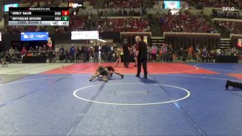 69 lbs Cons. Round 2 - Emily Gaub, Project Wrestling vs Brynzlee Moore, Bearcats Wrestling Club Helena