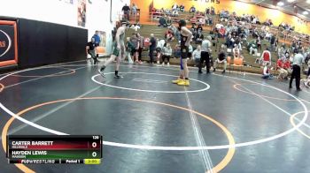 126 lbs 3rd Place Match - HAYDEN LEWIS, Madison vs Carter Barrett, Hillsdale