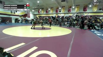 150 lbs Cons. Round 2 - Giovanni Barbieri, Murrieta Mesa vs Jerimiah Johnson, Banning