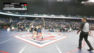5A - 145 lbs Quarterfinal - Alexis Tirado, Croatan vs Sydney Kuzma, North Lincoln High School