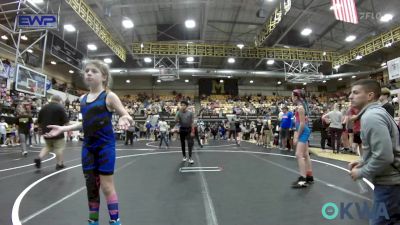 78 lbs Rr Rnd 2 - Temperance Vanvder, Lone Grove Takedown Club vs Ashlynn Clark, Harrah Little League Wrestling