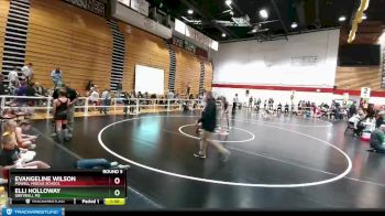138-145 lbs Round 5 - Evangeline Wilson, Powell Middle School vs Elli Holloway, Greybull MS