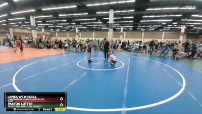 96 lbs Semifinal - James Wetherell, Cornerstone Warriors Wrestling Club vs Paxton Lutter, Texas Eagle Wrestling Academy